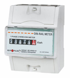 Single Phase electromechanical din rail KWH meter direct connected for household